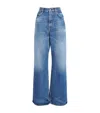 Acne Studios High Waist Wide-leg Jeans In Multi