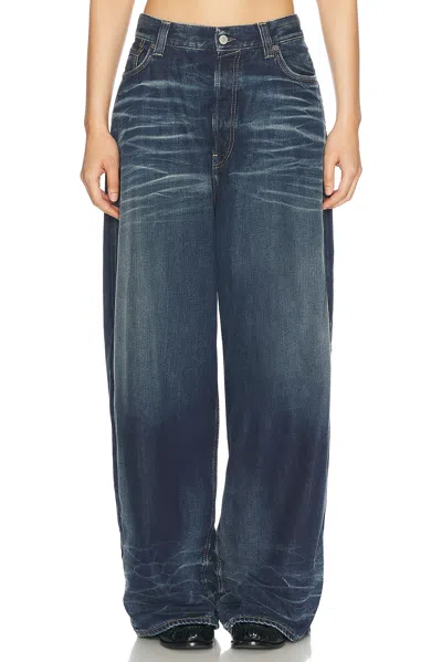 Acne Studios 2023 Broadway Super Wide Leg In Mid Blue