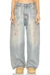 Acne Studios 2023 Dirty Halo Super Wide Leg In Mid Blue
