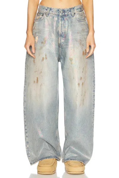 Acne Studios 2023 Dirty Halo Super Wide Leg In Mid Blue