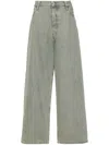 Acne Studios Halbhohe Wide-leg-jeans In Blue