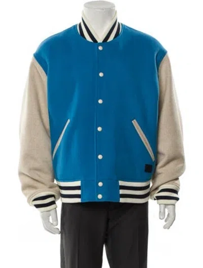 Pre-owned Acne Studios 2023 Wool Bomber Jacket In Blue