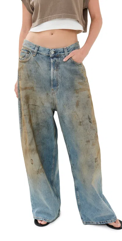Acne Studios 2023f Fn Penicillin Jeans Mid Blue In 863 Mid Blue