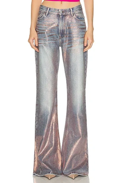 Acne Studios 2025f Glitter Dawn Flare Leg In Blue