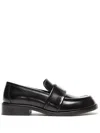 Acne Studios Leather Loafers Black In Black
