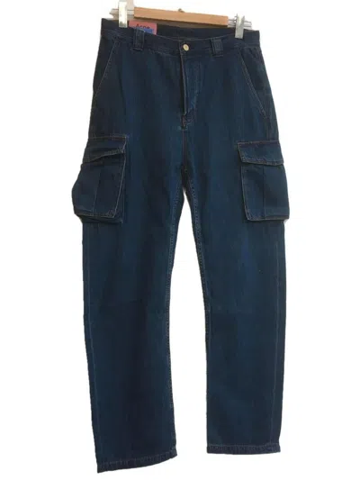 Pre-owned Acne Studios 3d Cargo Denim Jeans In Indigo