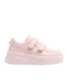 Acne Studios Velcro Strap Platform Sneakers In Pink