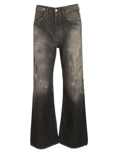 Acne Studios 5-pocket Denim Coats Black In Gray