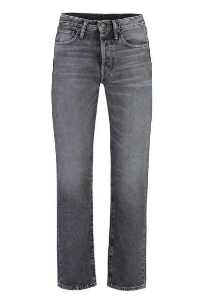 Acne Studios 5-pocket Straight-leg Jeans In Gray