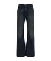 Acne Studios 5-pocket Flared Denim Jeans In Black