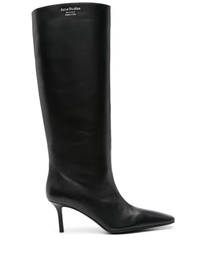 ACNE STUDIOS 80MM LEATHER KNEE BOOTS