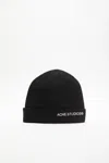 Acne Studios 자수 로고 비니 In 블랙