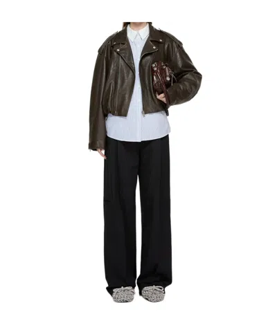 Acne Studios A70192 Adm-dark Brown In Black