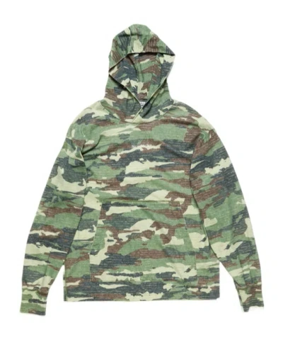 Acne Studios Abstract-print Hoodie In Green