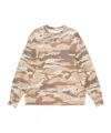 Acne Studios Abstract-print Sweatshirt In Nude