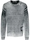 Acne Studios Kype Logo-appliquéd Ribbed Wool-blend Sweater In White