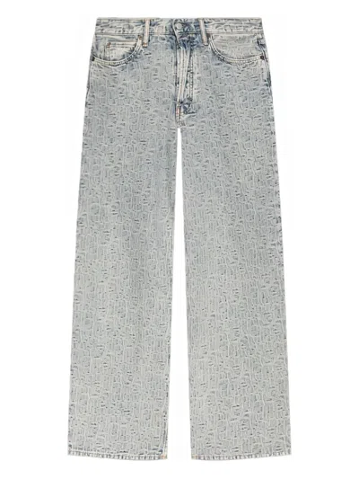 Acne Studios Acid-wash Jeans In Gray