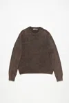 Acne Studios Acid Wash Jumper In Coffee Brown