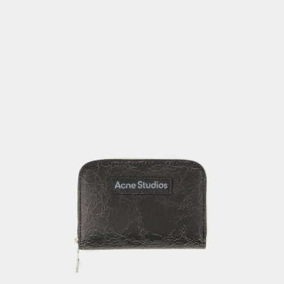 Acne Studios Acite Crackle Wallet -  - Leather - Black