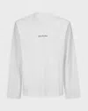 Acne Studios T-shirt Long Sleeve Logo Vit