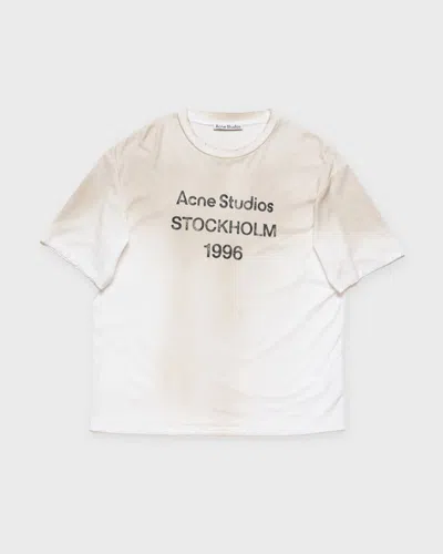 Acne Studios T-shirt Logo Relaxed Crewneck Dusty Pink/khaki