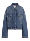 Acne Studios Washed Denim Jacket In Blue