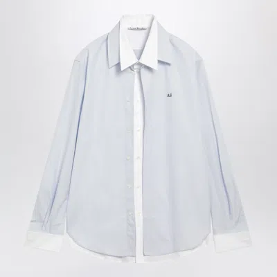 Acne Studios Acne Layered Poplin Button-up Shirt In Multi