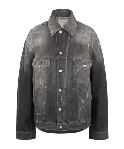 Acne Studios Acne Ovsz Denim Ld51 In Black