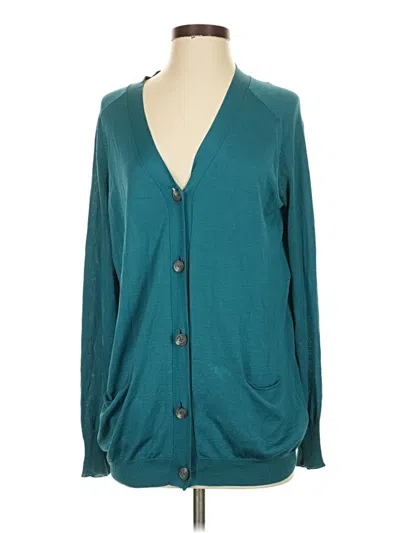 Pre-owned Acne Studios Acne Silk Cardigan Sweater In Blue