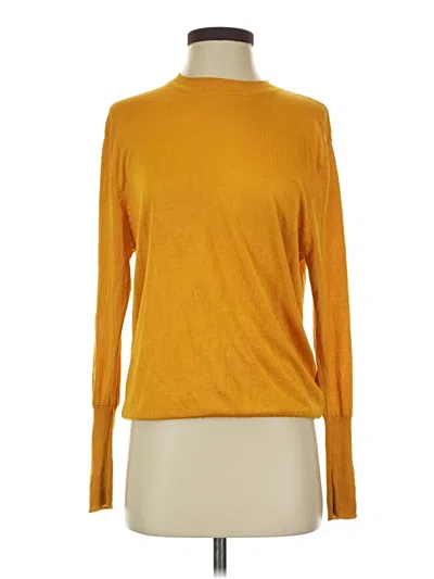Pre-owned Acne Studios Acne Silk Pullover Sweater In Yellow