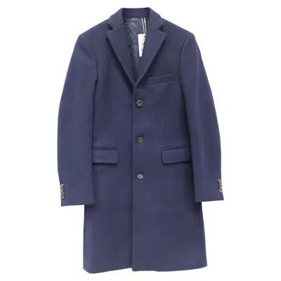 Acne Studios Acne Studio Chester Coat Garret In Navy Blue Wool