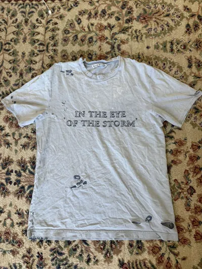Pre-owned Acne Studios Acne Studio “in The Eye Of The Storm” T Shirt In Blue
