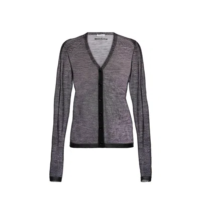 Acne Studios Keru Wool Blend Cardigan In Black