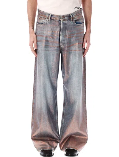 Acne Studios Loose Glitter 1981 Jeans In Gray