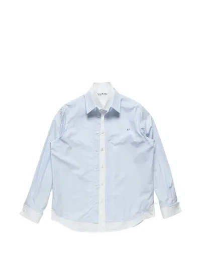 Acne Studios Shirts Navy Cotton