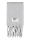 Acne Studios Wool Scarf With Fringes In Brown