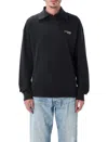 Acne Studios Zip-up Logo Sweatshirt In Black