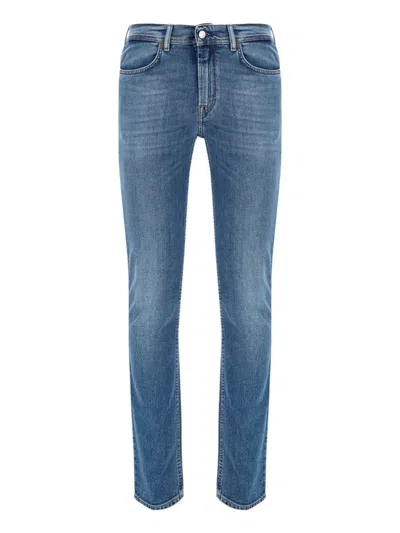 Acne Studios North Mid-rise Jeans In Mid-blue