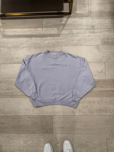 Pre-owned Acne Studios Acne Yana Face Crewneck In Purple