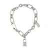 Acne Studios Ainlock Necklace In Metallic