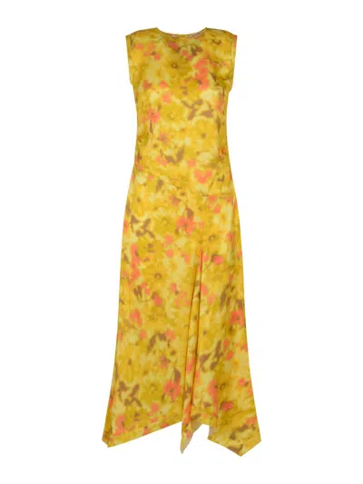 ACNE STUDIOS ALL-OVER FLORAL PRINTED DRESS