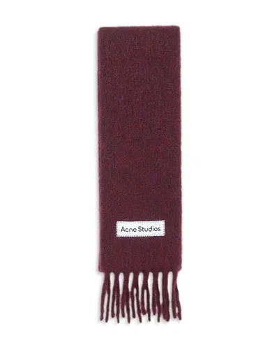 Acne Studios Alpaca & Wool Blend Scarf In Red