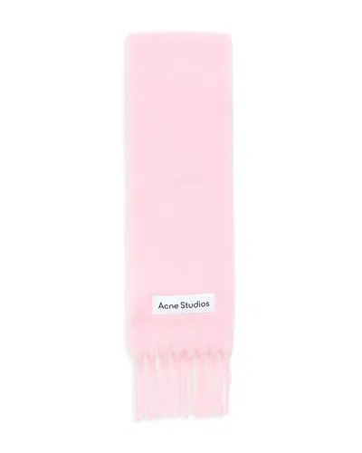Acne Studios Alpaca & Wool Blend Scarf In Black