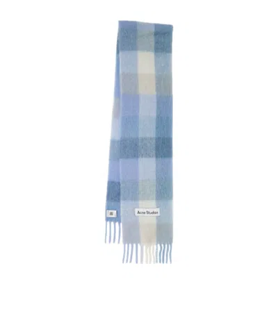 Acne Studios Alpaca Blend Scarf In Blue