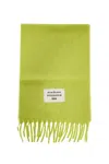 Acne Studios Green Fringe Alpaca Scarf In Green