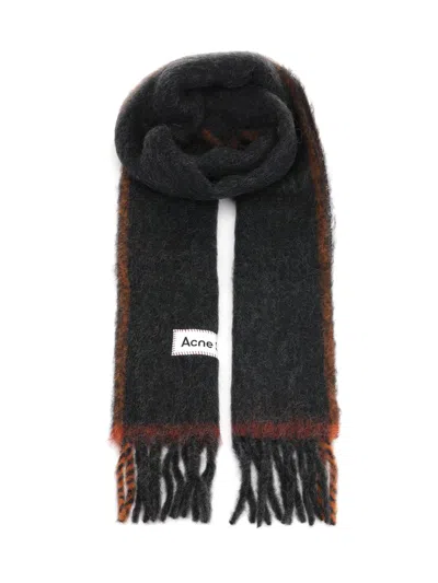 Acne Studios Alpaca Blend Scarf Scarves And Foulards Black