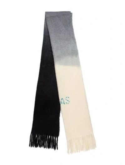 Pre-owned Acne Studios Alpaca Colorblock Pattern Scarf