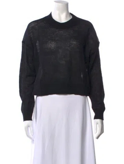 Pre-owned Acne Studios Alpaca Crew Neck Sweater In Black