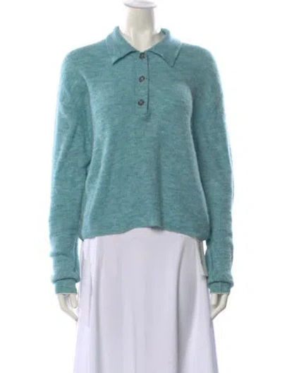 Pre-owned Acne Studios Alpaca Crew Neck Sweater In Blue