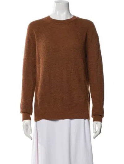 Pre-owned Acne Studios Alpaca Crew Neck Sweater In Brown